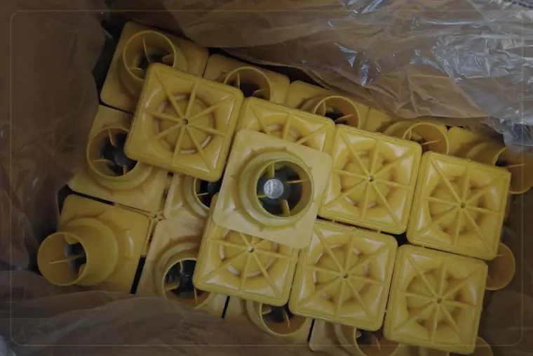 Crated goods prepared for shipment support from China to UAE Dubai market